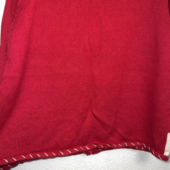 VINTAGE Women's Heirloom Collectibles Christmas Collection 2004 Zip Up Sweater - Picture 15 of 16